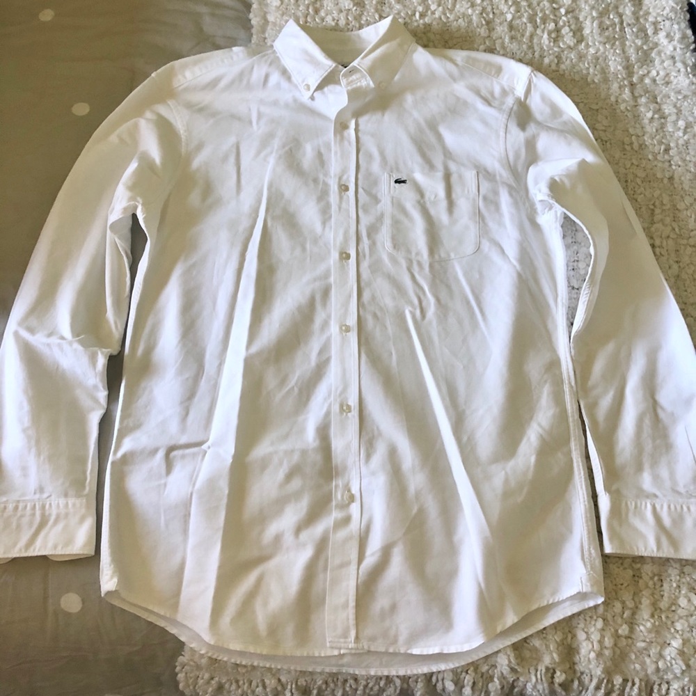 Lacoste white oxford